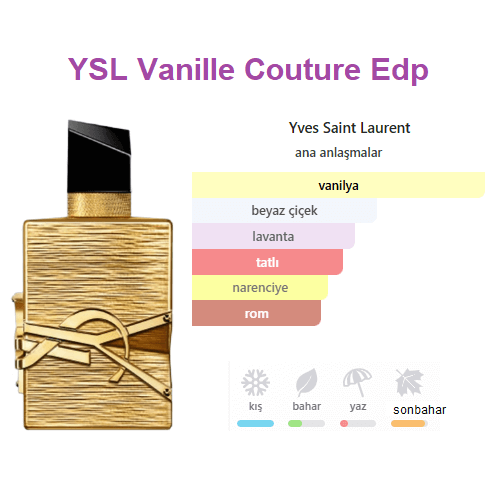 Yves Saint Laurent Libre Vanille Couture Edp 90ml Bayan Parfüm Yves Saint Laurent Libre Vanille Couture Edp 90ml Bayan Parfüm