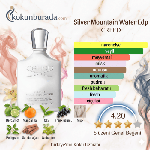Creed Silver Mountain Water Edp 100 ml Erkek Parfum Creed Silver Mountain Water Edp 100 ml Erkek Parfum