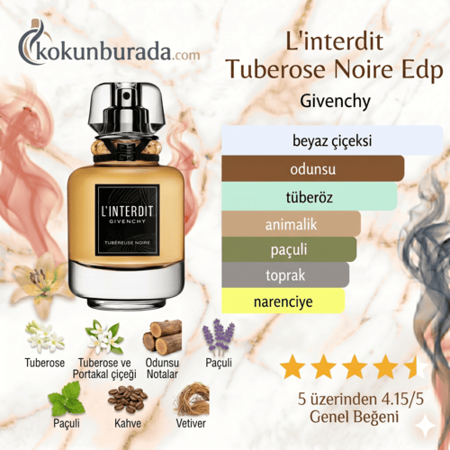 Givenchy L'Interdit Edp Tuberose Noire 80ml Bayan Parfum Givenchy L'Interdit Edp Tuberose Noire 80ml Bayan Parfum
