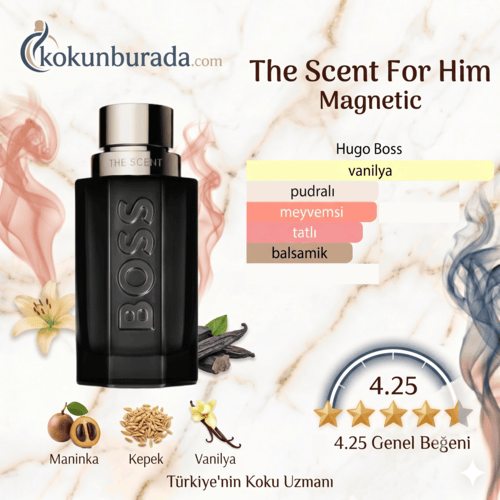 Hugo Boss The Scent Magnetic Edp For Him 100ml Erkek Parfüm Hugo Boss The Scent Magnetic Edp For Him 100ml Erkek Parfüm