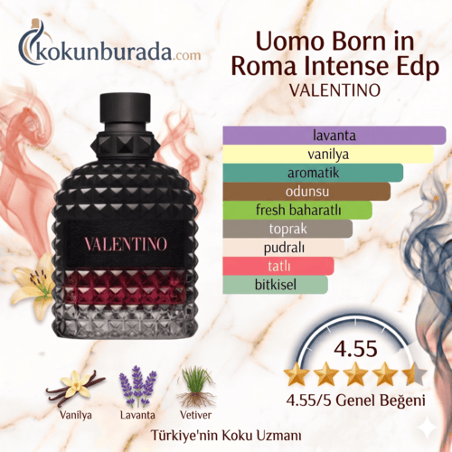 Valentino Uomo Born in Roma Intense Edp 100ml Erkek Parfum Valentino Uomo Born in Roma Intense Edp 100ml Erkek Parfum