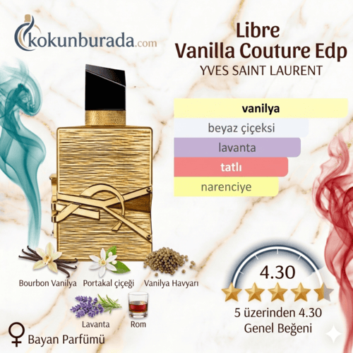 Yves Saint Laurent Libre Vanille Couture Edp 90ml Bayan Parfüm